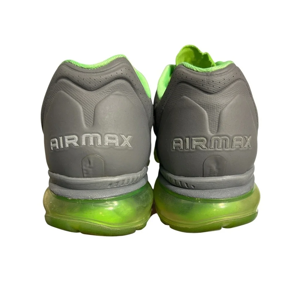 Nike Air Max 2011‎ Cool Grey Neon Green Mens 8.5 Running Shoes 429889-003